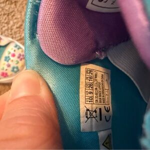 Skechers Kids Sneakers Teal Purple Pink Floral Accent